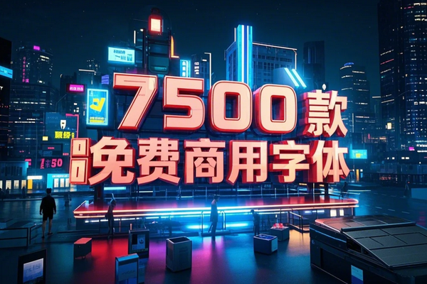 7500款免费商用字体（附可商用证明）-天空网创